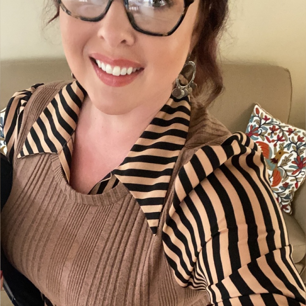 Shein Plus Curve 3x Striped Long Top